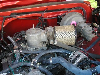 Dual fuel system from passenger side